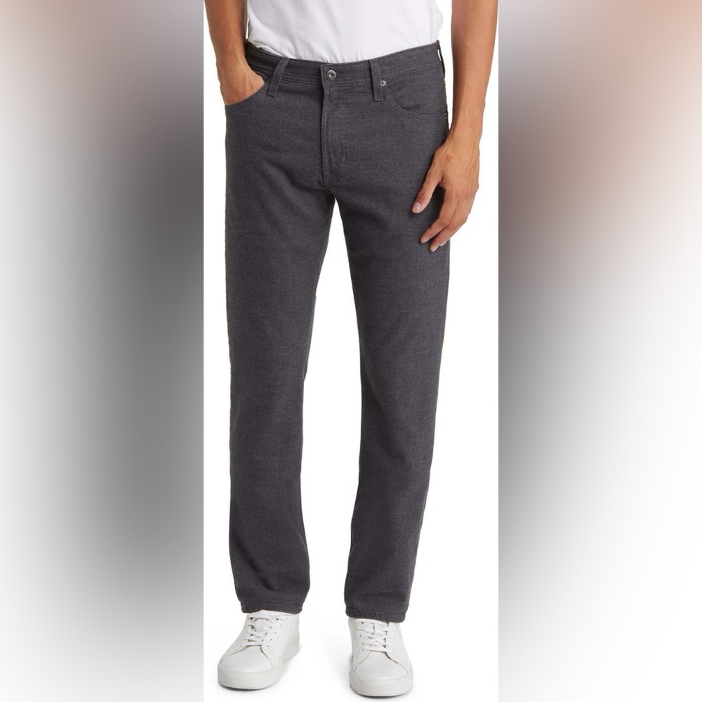 AG Adriano Goldshmied Grey Everett Slim Straight Leg Pants Men's Size 33x34